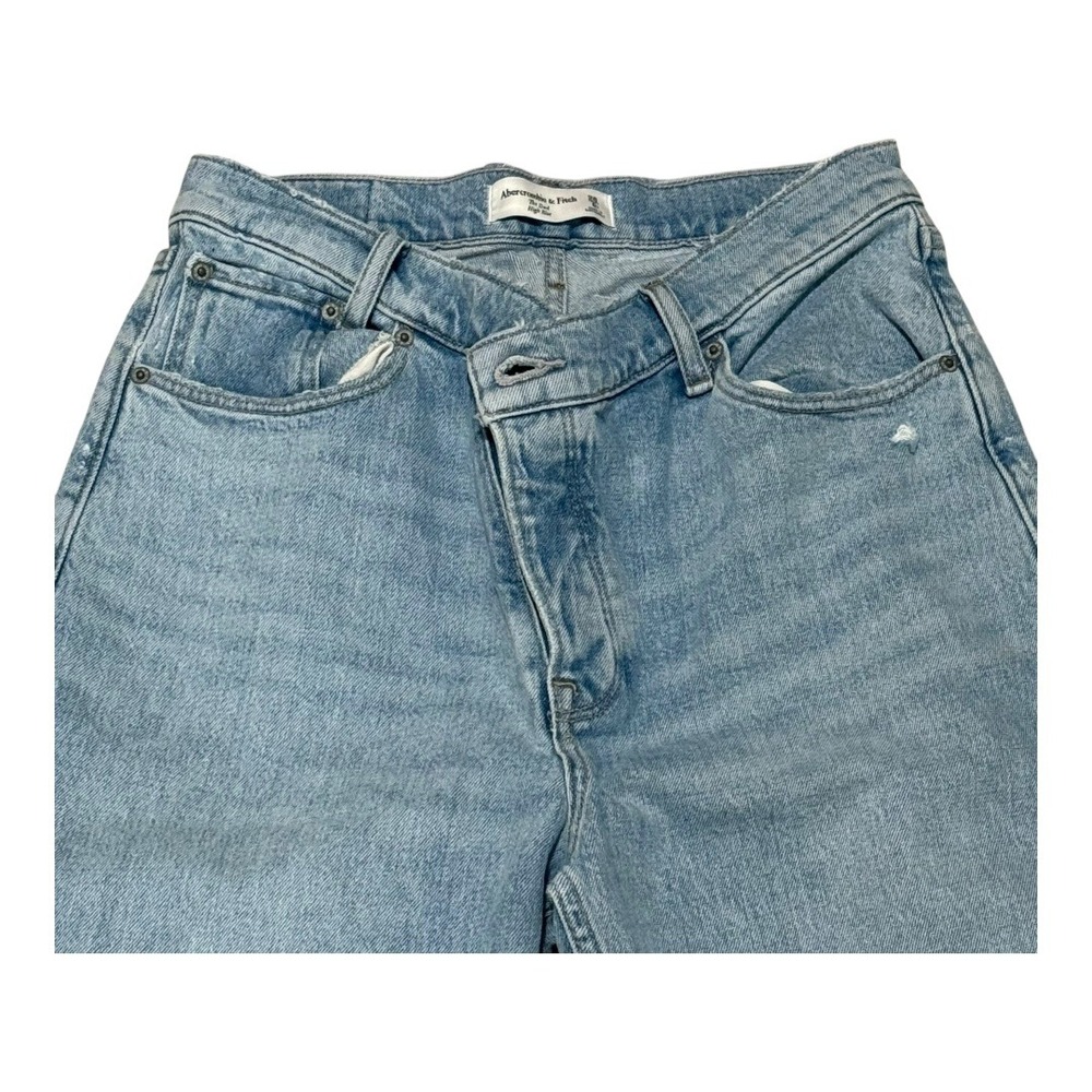 Abercrombie & Fitch The Dad High Rise‎ Jeans Womens 28/6 Light Wash Like New